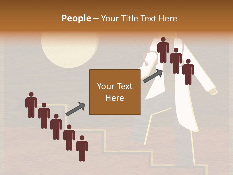 Improvement Direction White PowerPoint Template