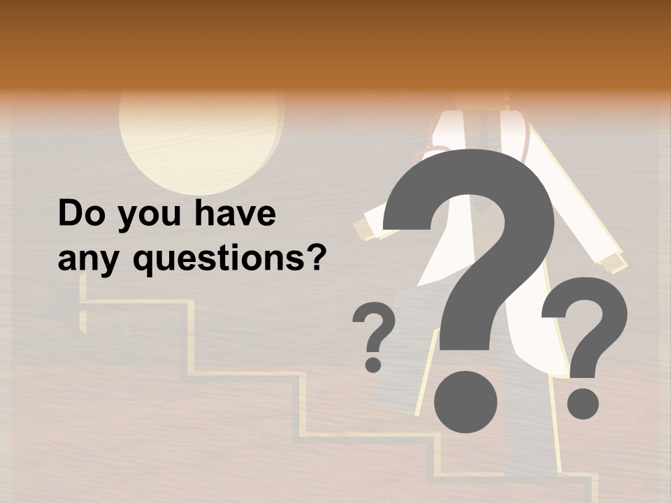 Improvement Direction White PowerPoint Template