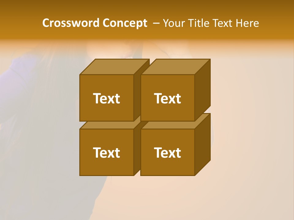 A Woman Making A Funny Face With Her Hands PowerPoint Template