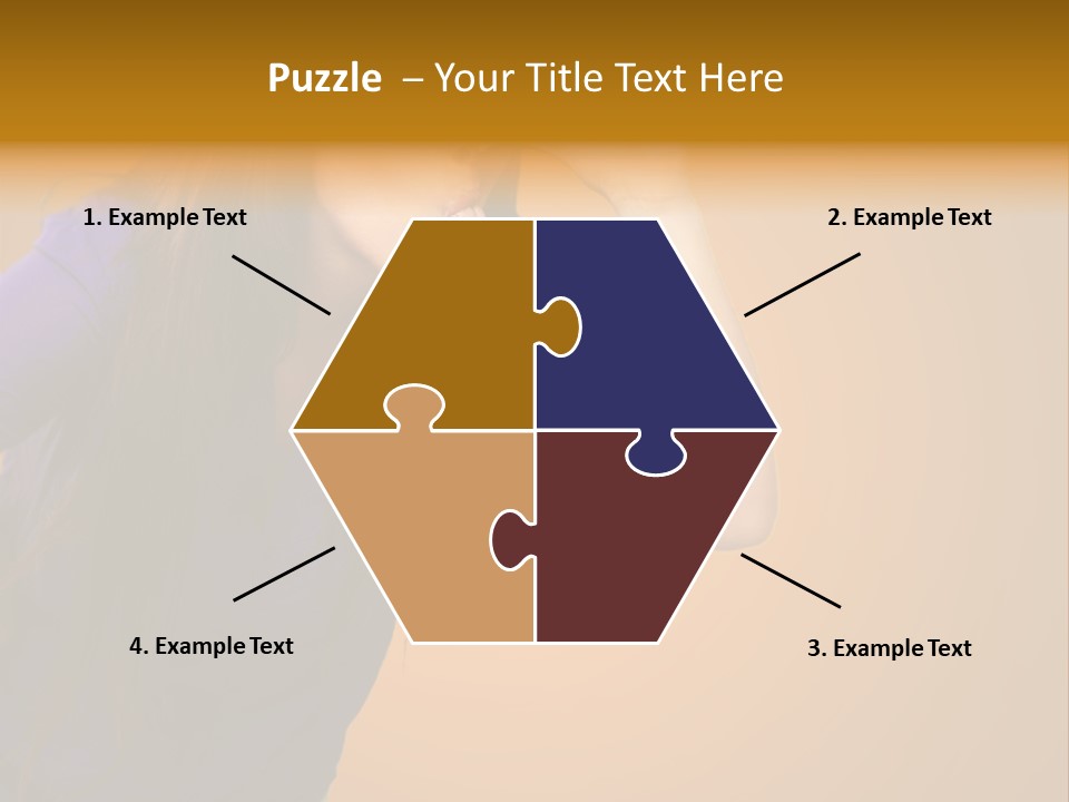 A Woman Making A Funny Face With Her Hands PowerPoint Template