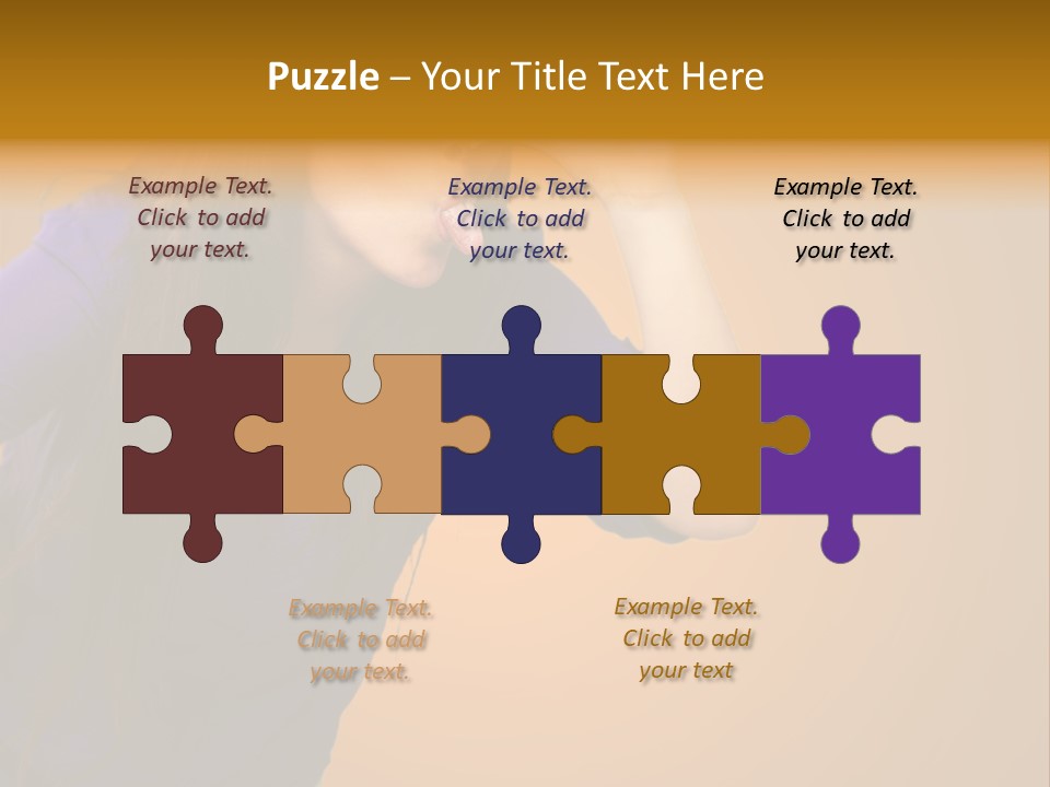 A Woman Making A Funny Face With Her Hands PowerPoint Template