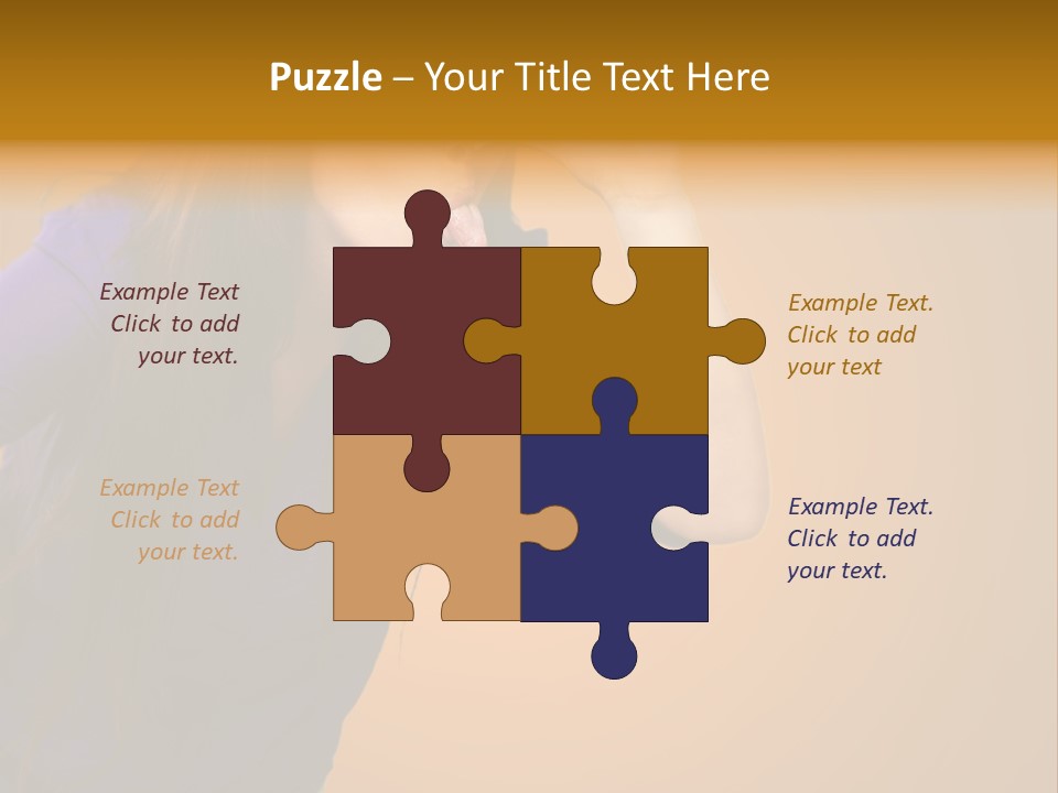 A Woman Making A Funny Face With Her Hands PowerPoint Template