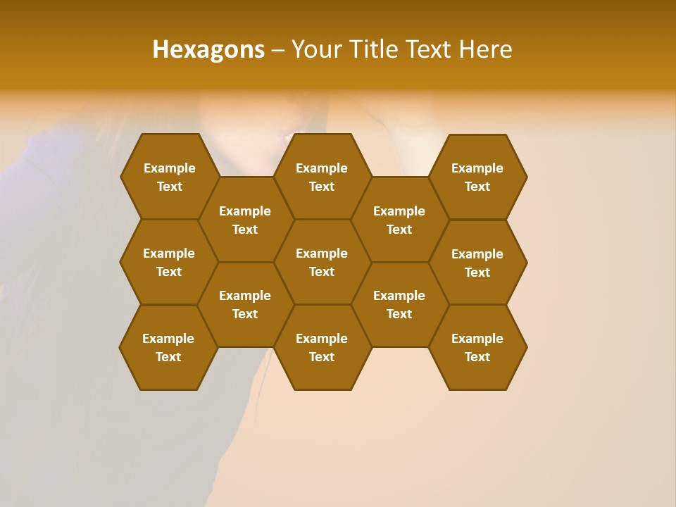 A Woman Making A Funny Face With Her Hands PowerPoint Template