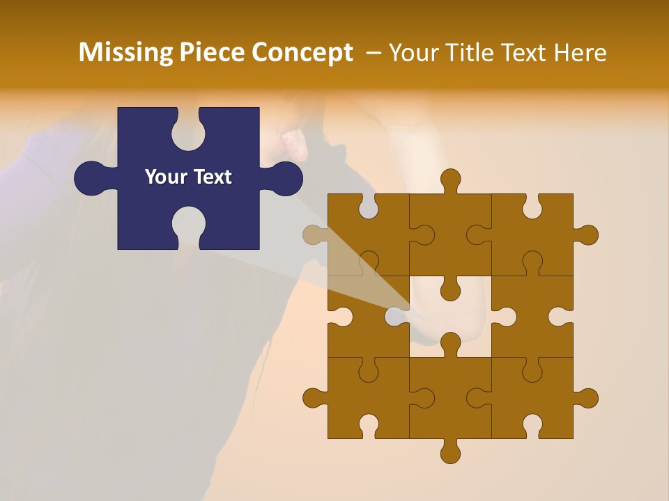 A Woman Making A Funny Face With Her Hands PowerPoint Template