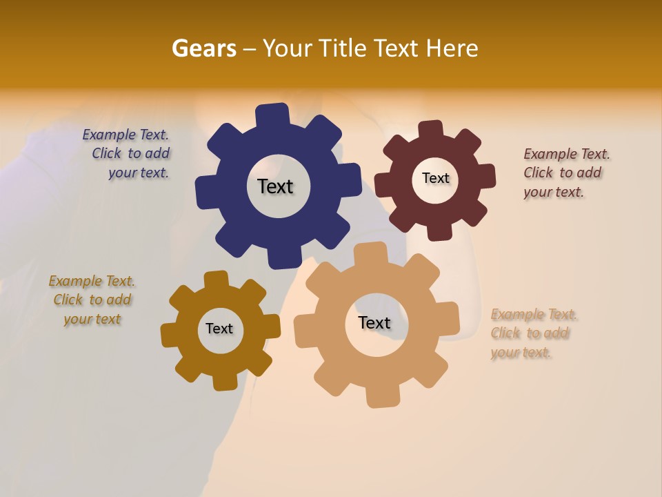 A Woman Making A Funny Face With Her Hands PowerPoint Template