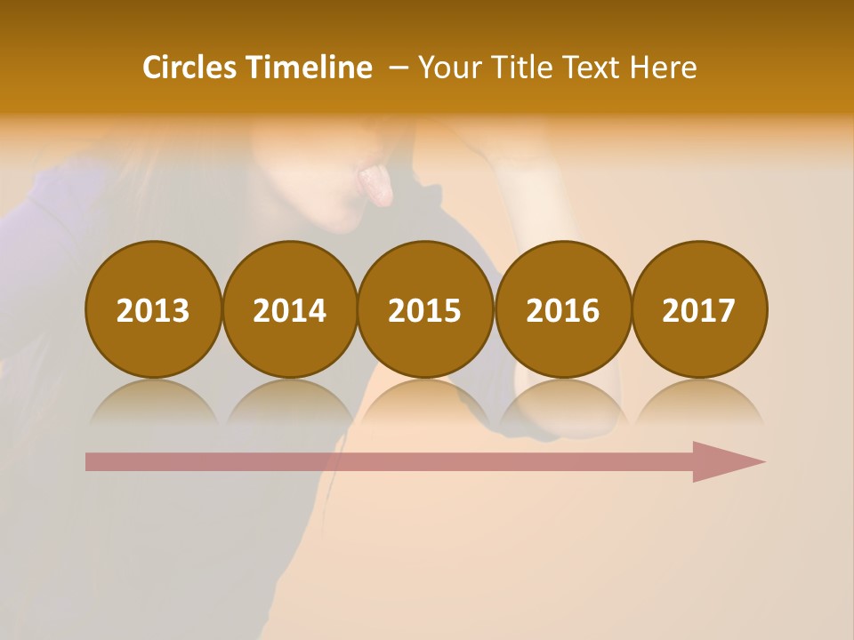 A Woman Making A Funny Face With Her Hands PowerPoint Template