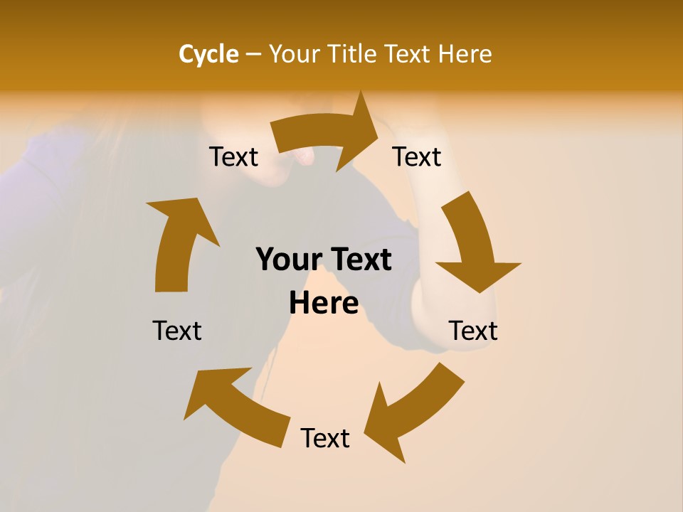 A Woman Making A Funny Face With Her Hands PowerPoint Template