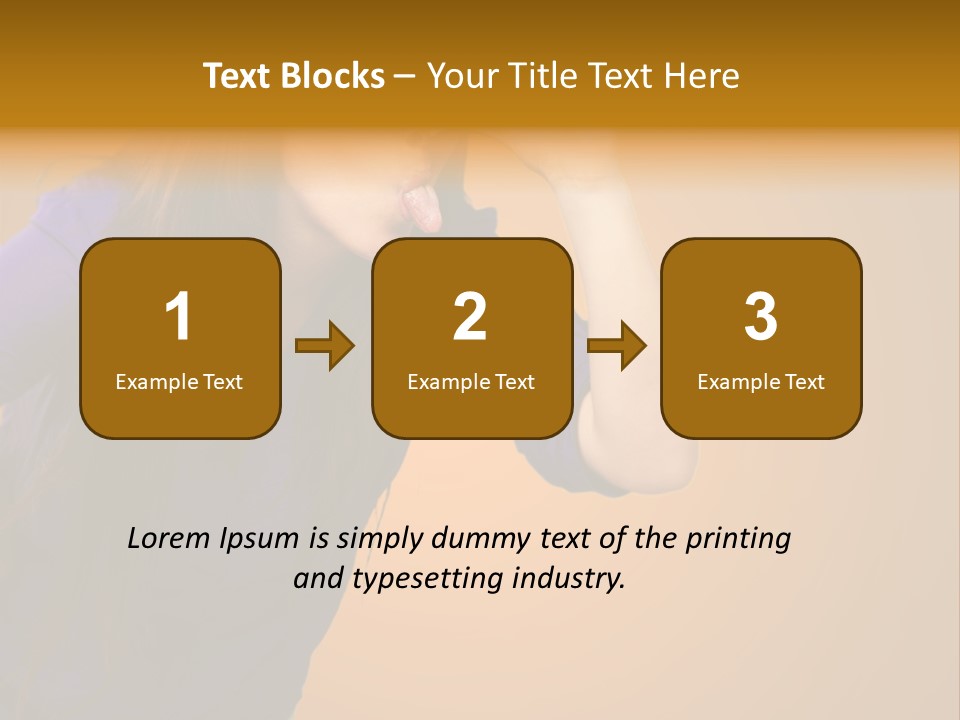 A Woman Making A Funny Face With Her Hands PowerPoint Template