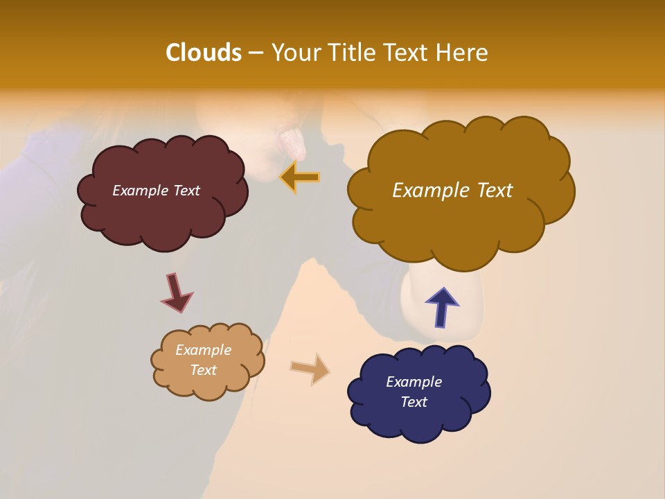A Woman Making A Funny Face With Her Hands PowerPoint Template
