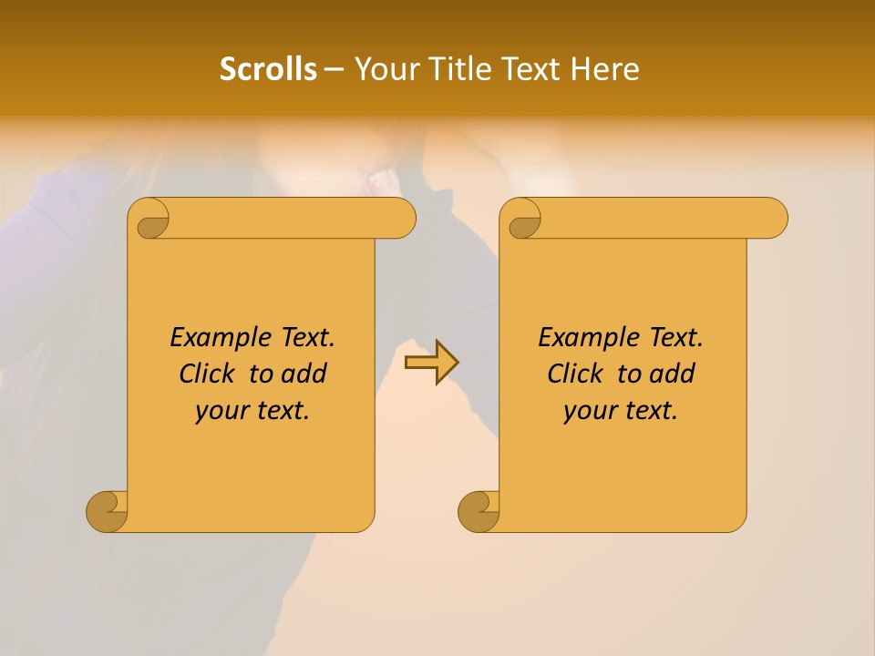 A Woman Making A Funny Face With Her Hands PowerPoint Template