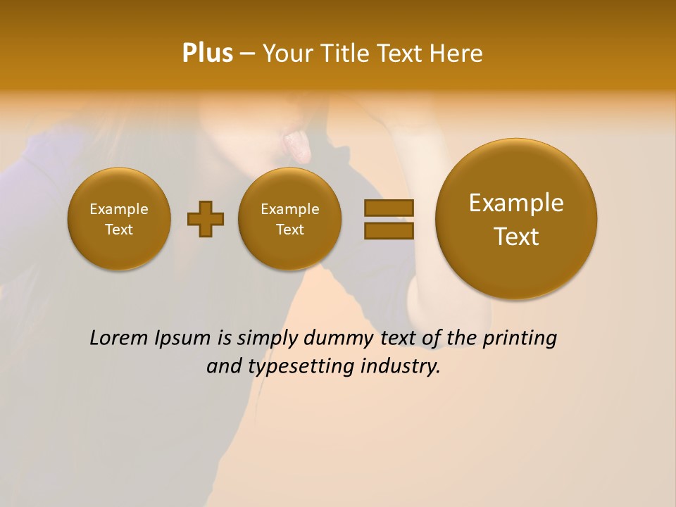 A Woman Making A Funny Face With Her Hands PowerPoint Template