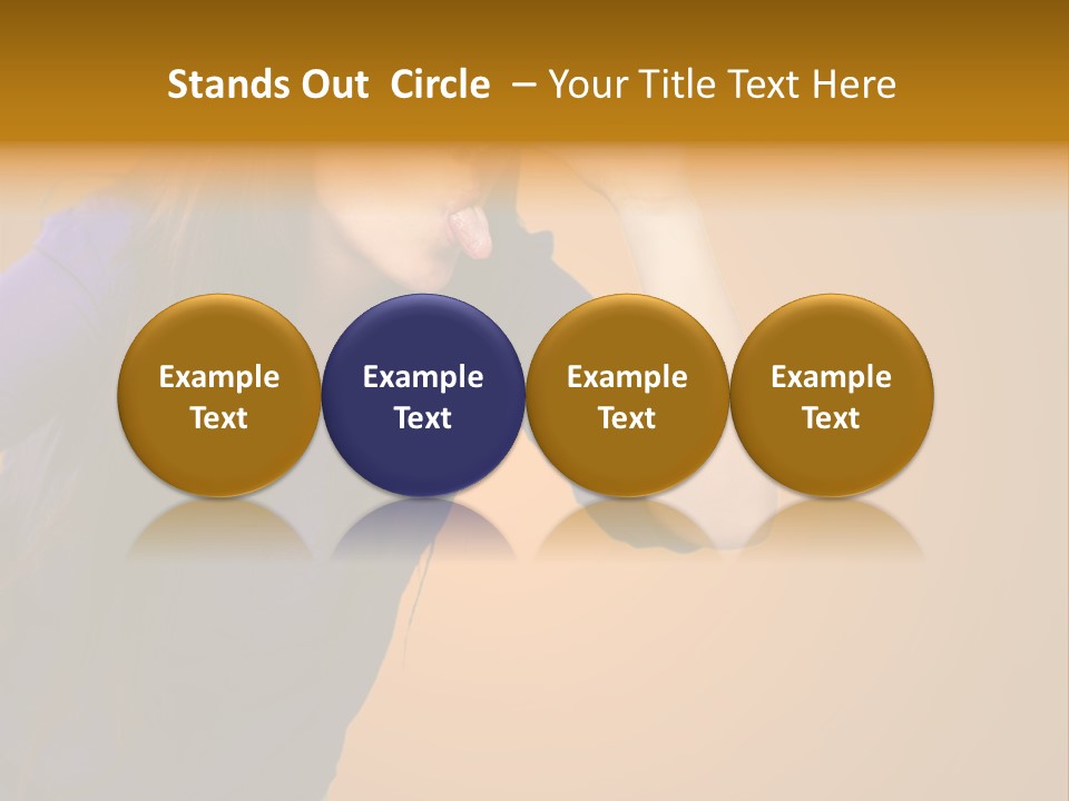 A Woman Making A Funny Face With Her Hands PowerPoint Template