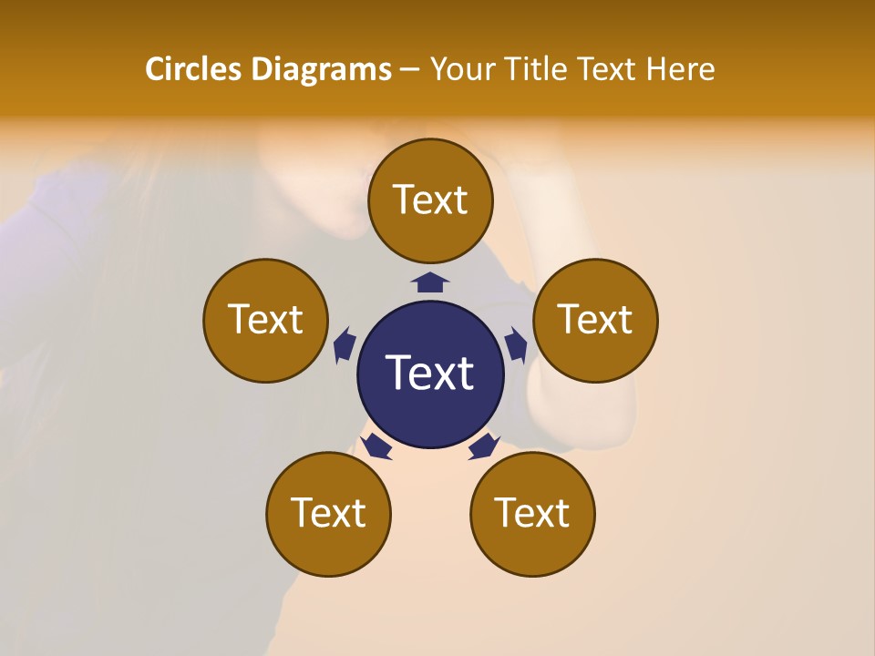 A Woman Making A Funny Face With Her Hands PowerPoint Template