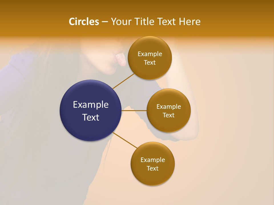 A Woman Making A Funny Face With Her Hands PowerPoint Template