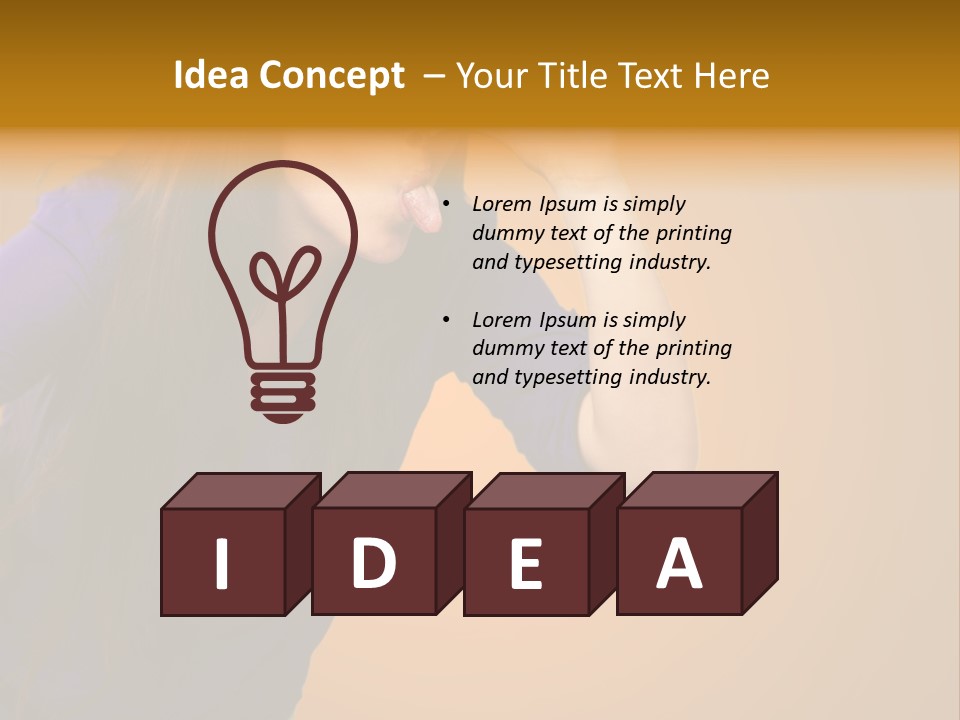 A Woman Making A Funny Face With Her Hands PowerPoint Template