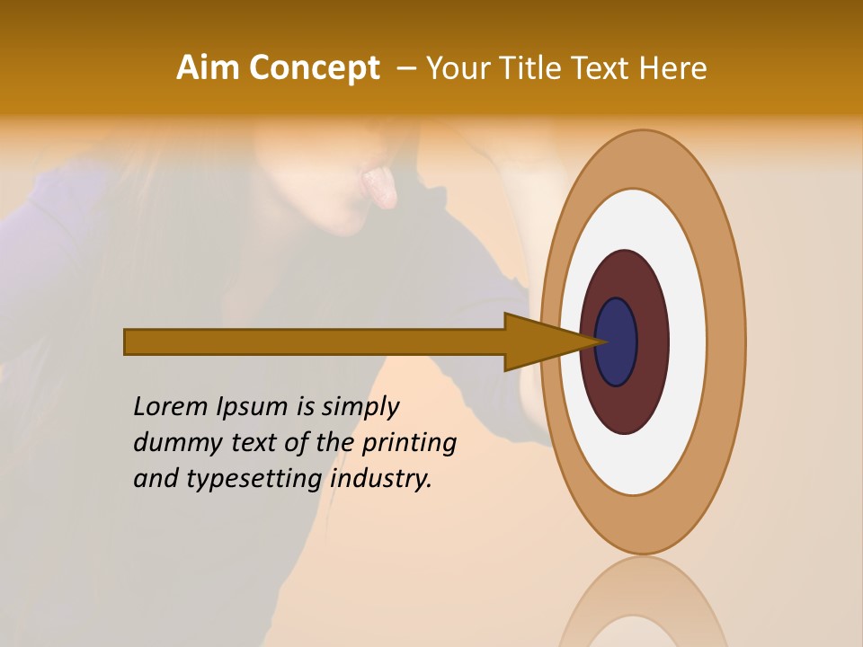 A Woman Making A Funny Face With Her Hands PowerPoint Template