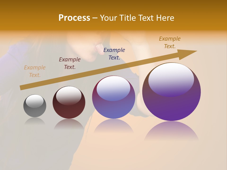 A Woman Making A Funny Face With Her Hands PowerPoint Template