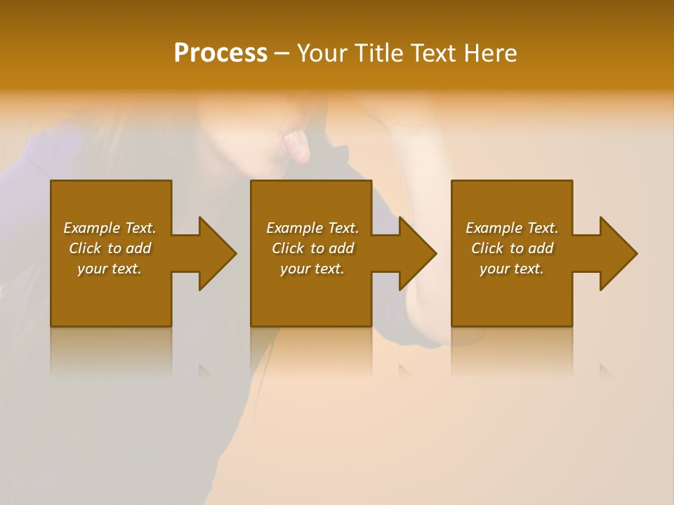 A Woman Making A Funny Face With Her Hands PowerPoint Template