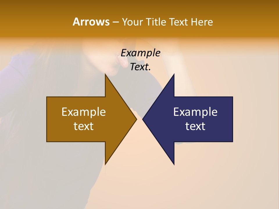 A Woman Making A Funny Face With Her Hands PowerPoint Template