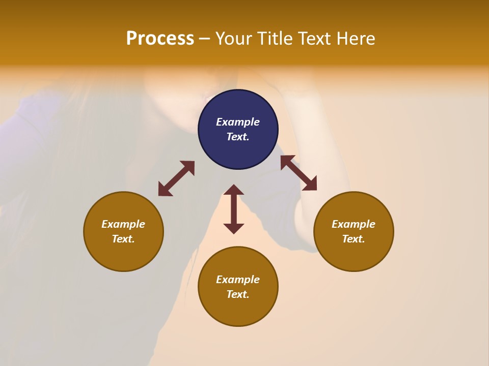 A Woman Making A Funny Face With Her Hands PowerPoint Template