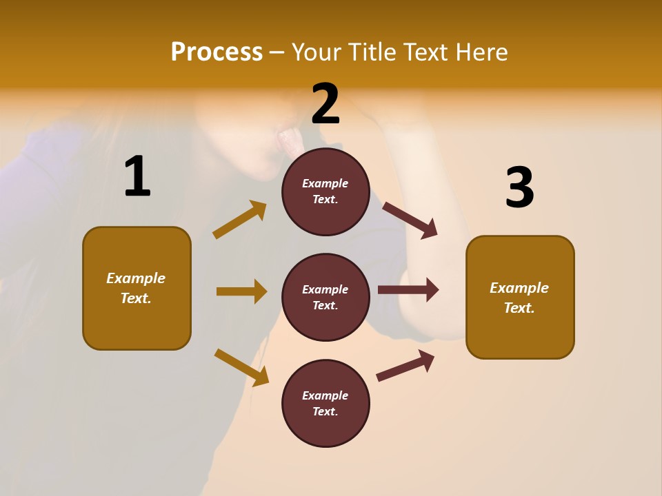 A Woman Making A Funny Face With Her Hands PowerPoint Template