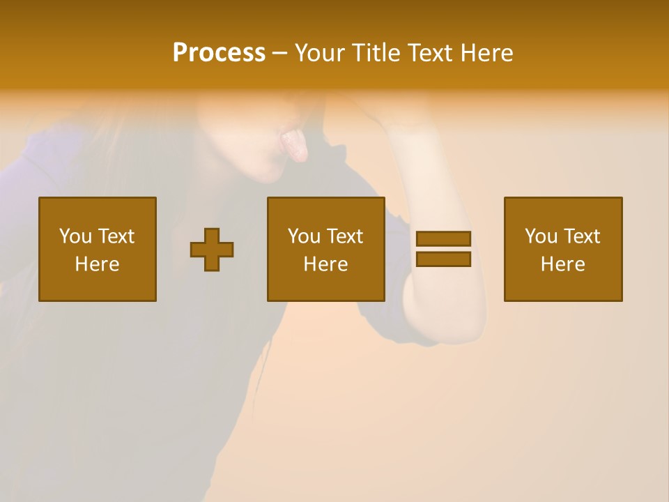 A Woman Making A Funny Face With Her Hands PowerPoint Template