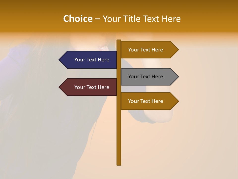 A Woman Making A Funny Face With Her Hands PowerPoint Template