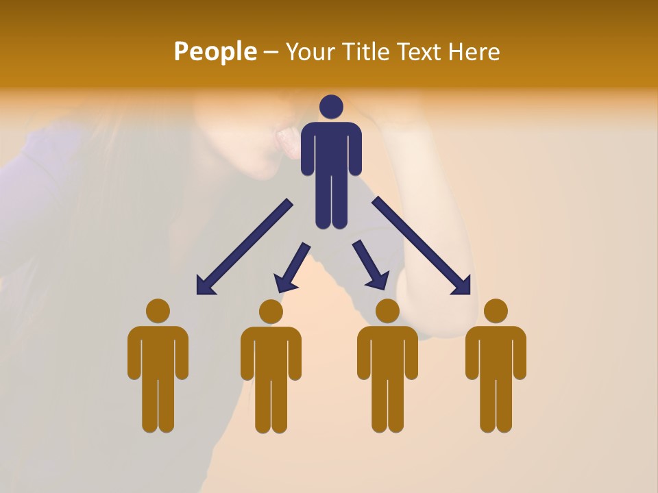 A Woman Making A Funny Face With Her Hands PowerPoint Template