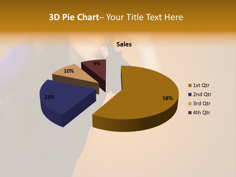 A Woman Making A Funny Face With Her Hands PowerPoint Template