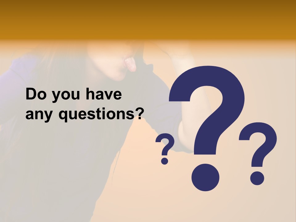 A Woman Making A Funny Face With Her Hands PowerPoint Template