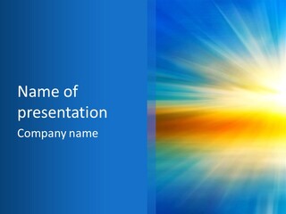 Sea Mystery Sun PowerPoint Template