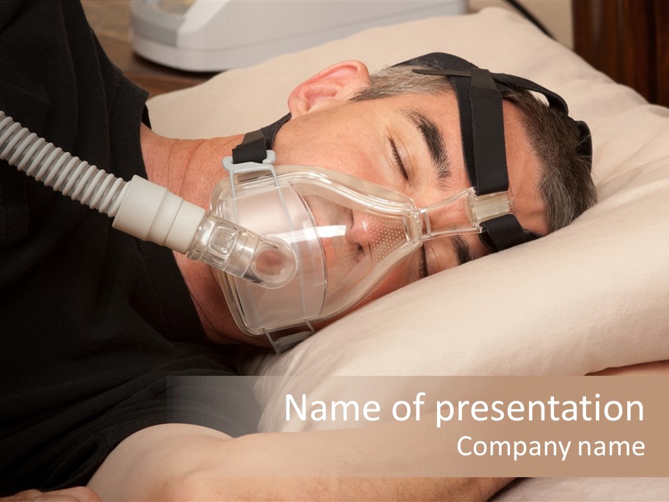 Shortness Snore Health PowerPoint Template