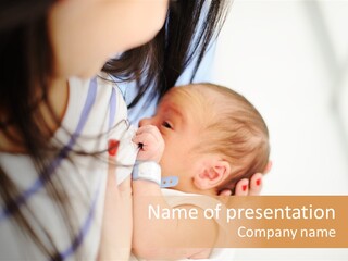 Holding Hospital Breastfeeding PowerPoint Template