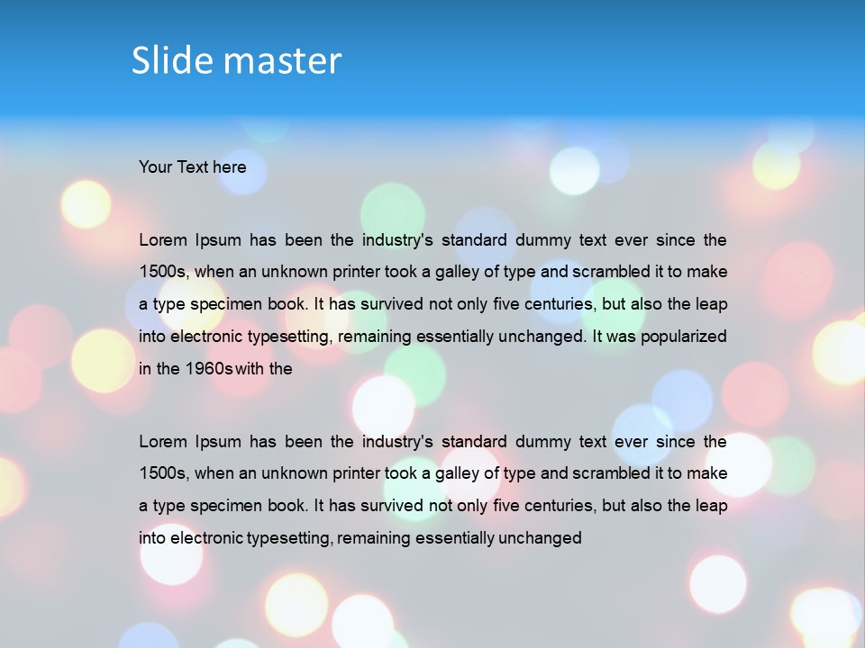 Abstract Party New Years Eve PowerPoint Template