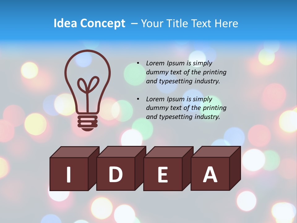 Abstract Party New Years Eve PowerPoint Template