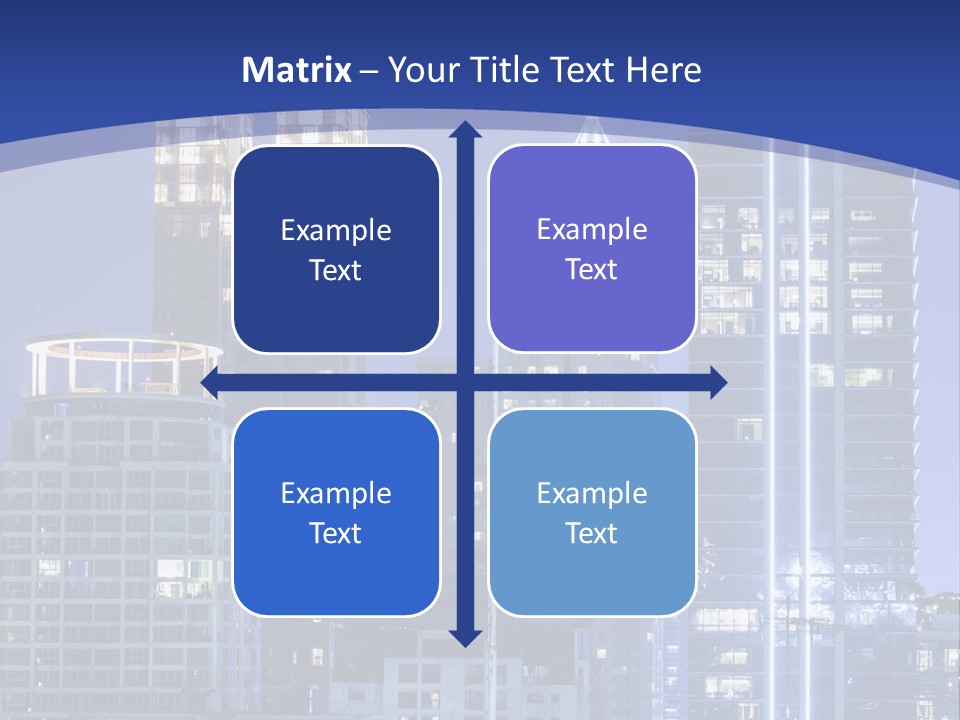 Night Roof Front PowerPoint Template
