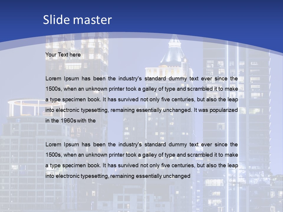 Night Roof Front PowerPoint Template