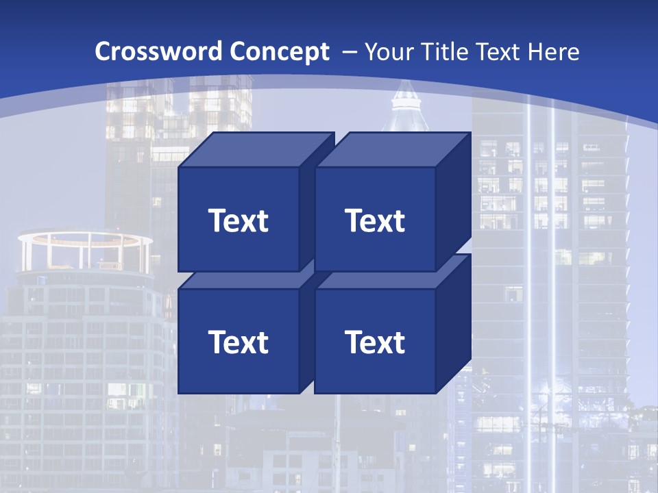 Night Roof Front PowerPoint Template
