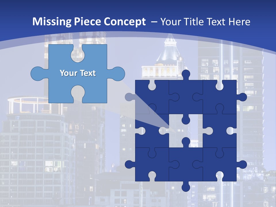 Night Roof Front PowerPoint Template