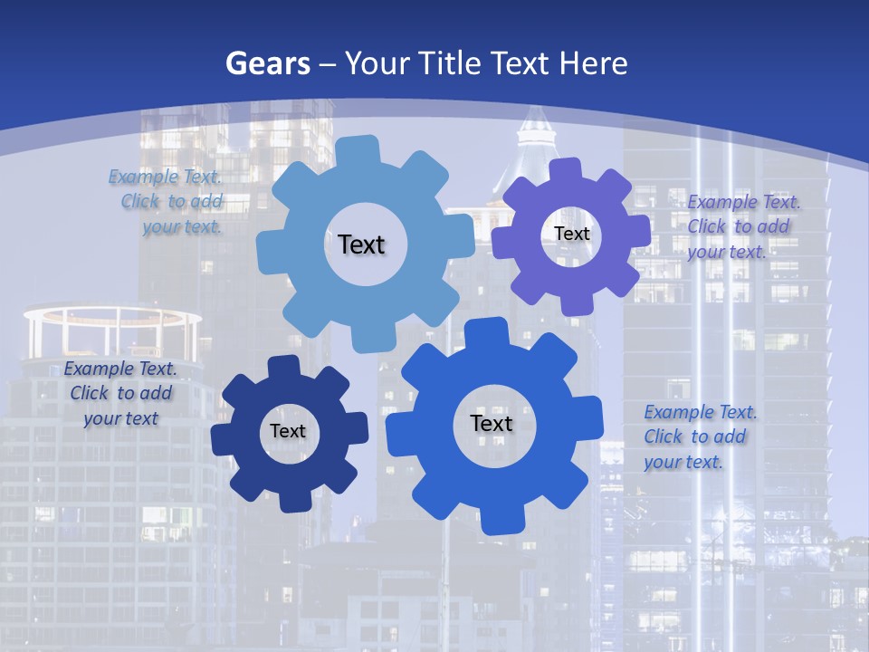 Night Roof Front PowerPoint Template