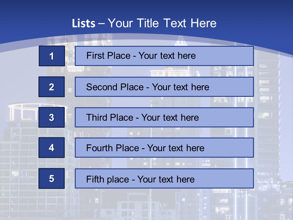 Night Roof Front PowerPoint Template