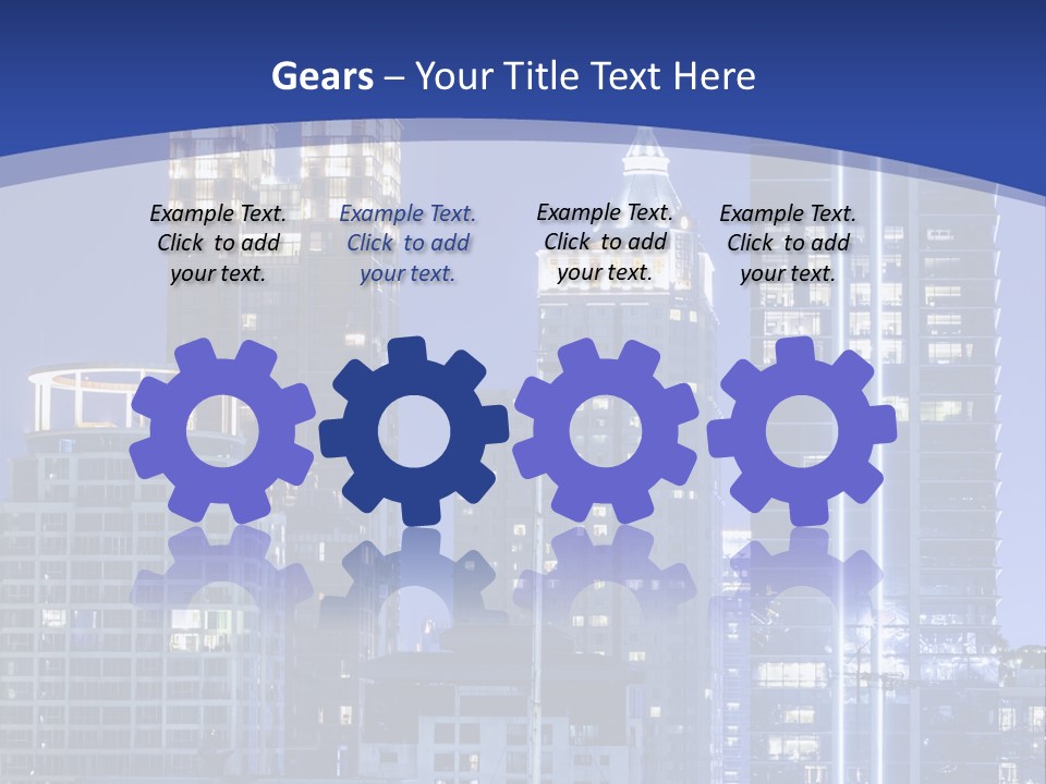 Night Roof Front PowerPoint Template