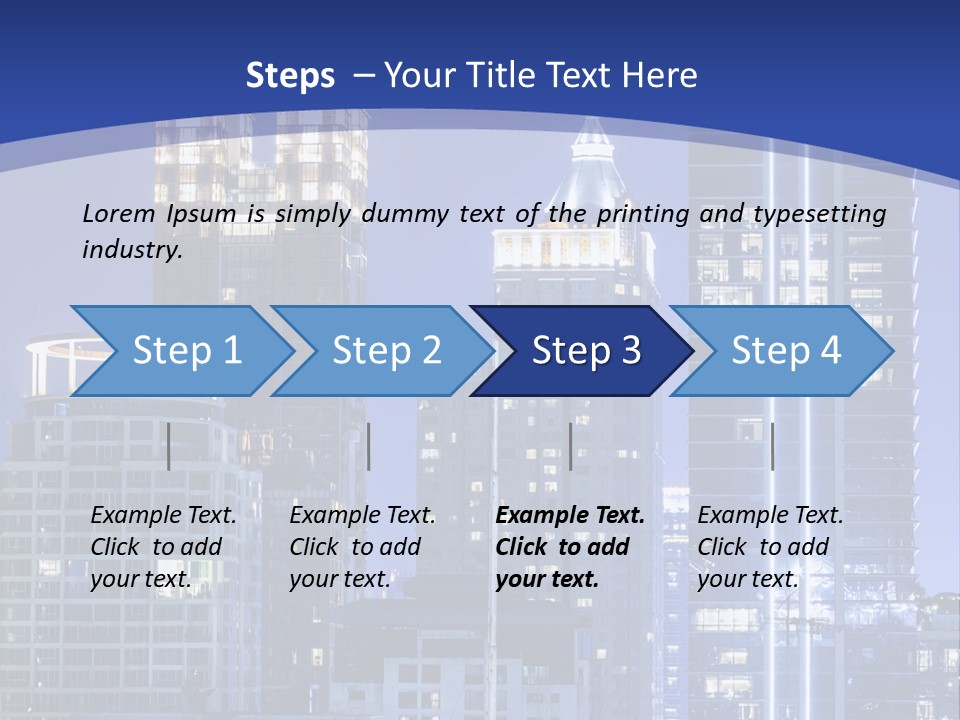 Night Roof Front PowerPoint Template