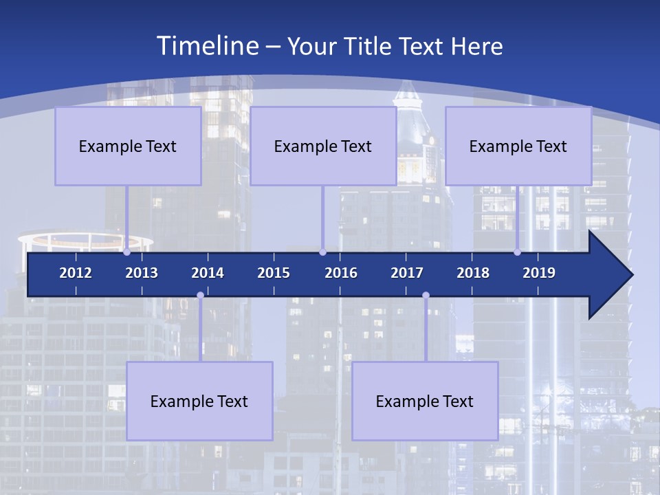 Night Roof Front PowerPoint Template