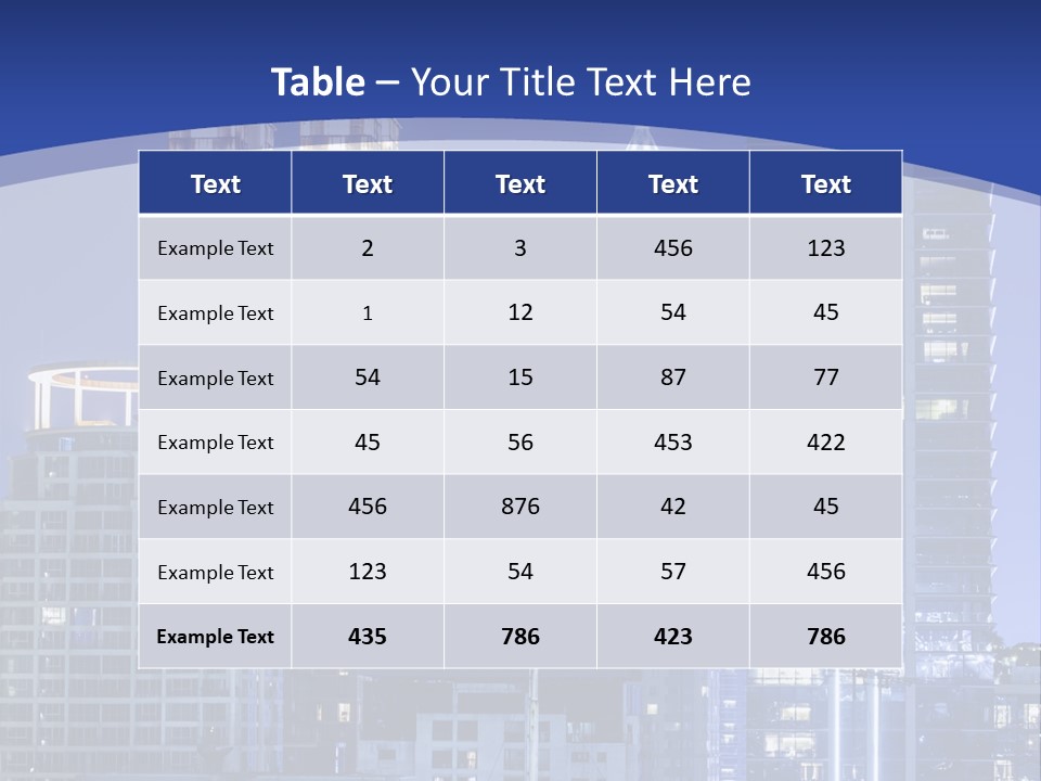 Night Roof Front PowerPoint Template