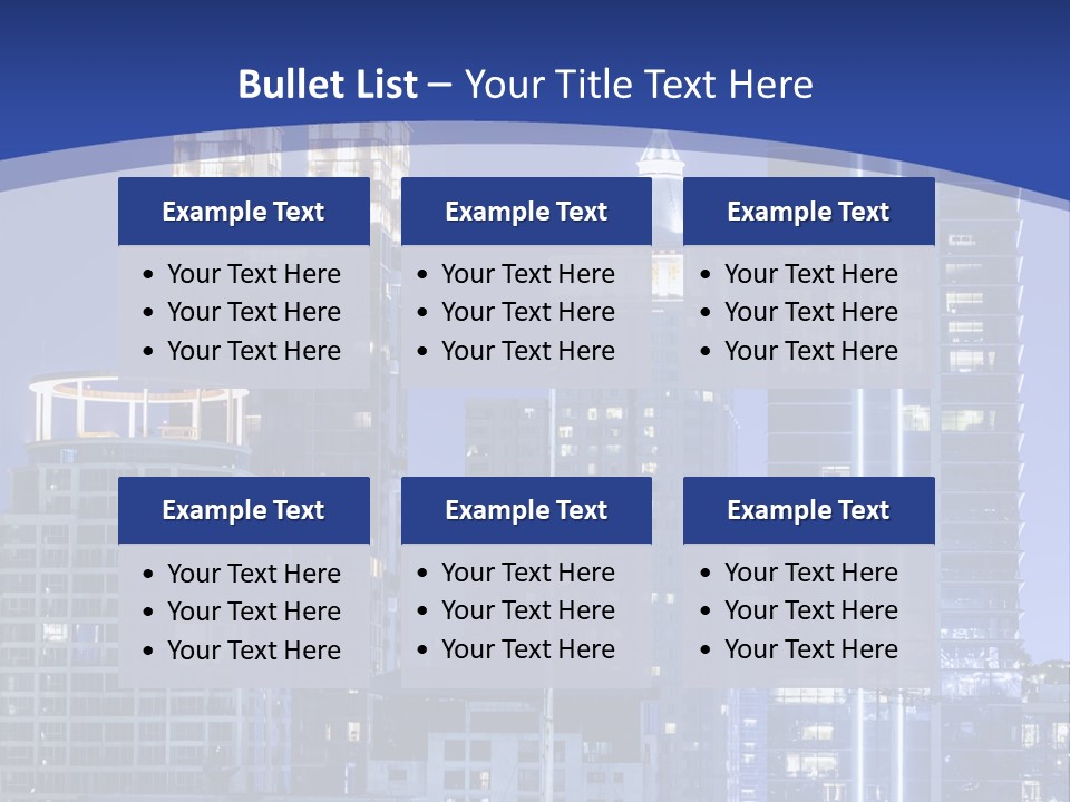 Night Roof Front PowerPoint Template