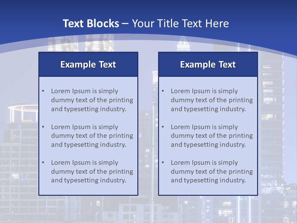 Night Roof Front PowerPoint Template