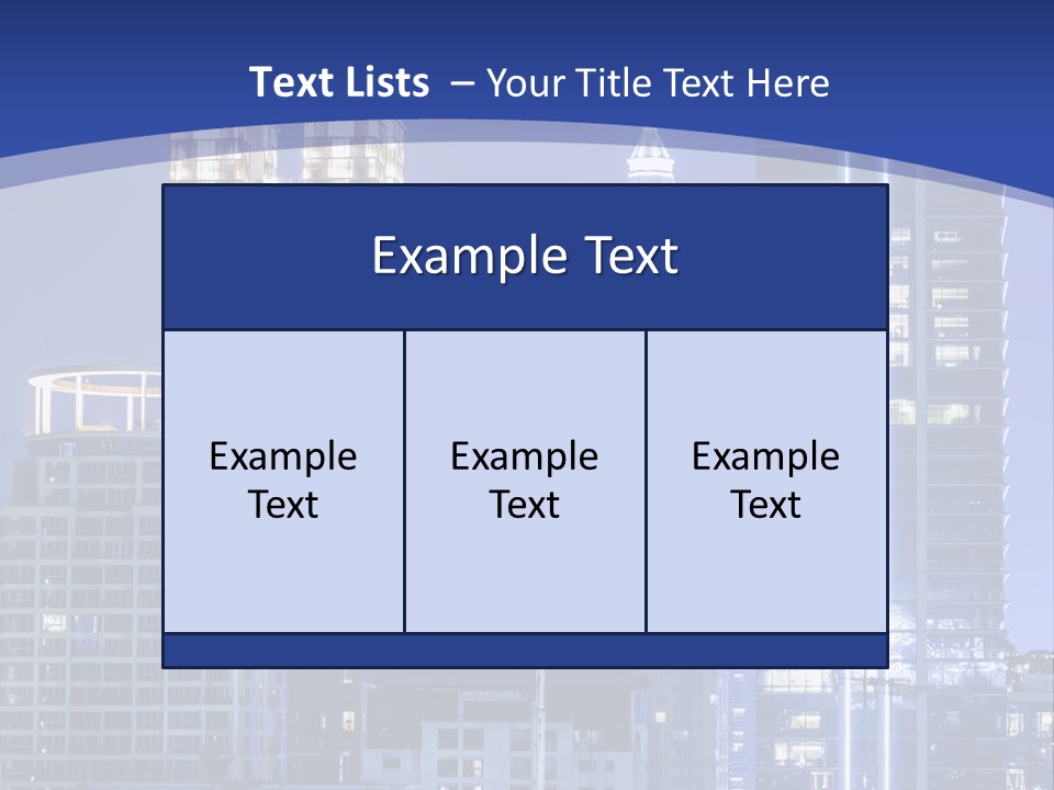 Night Roof Front PowerPoint Template