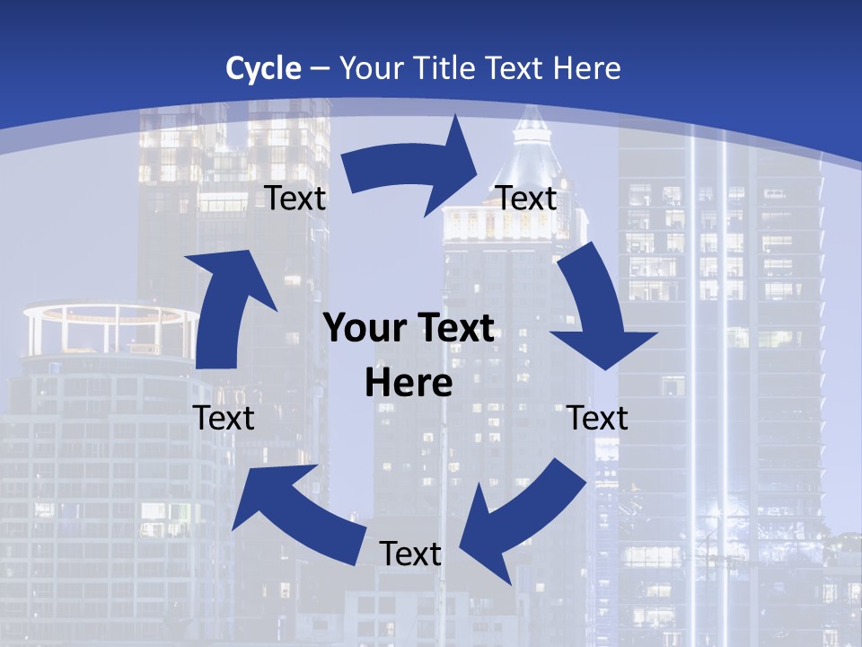 Night Roof Front PowerPoint Template