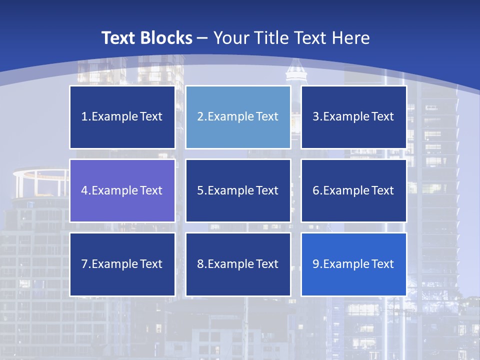 Night Roof Front PowerPoint Template